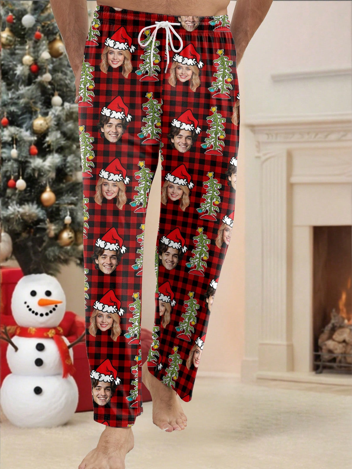 Custom Face Flannel Pajama Set – Men's (PM82)