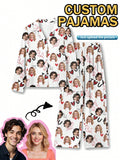 Custom Face Short Pajama Set – Women's (SY009)