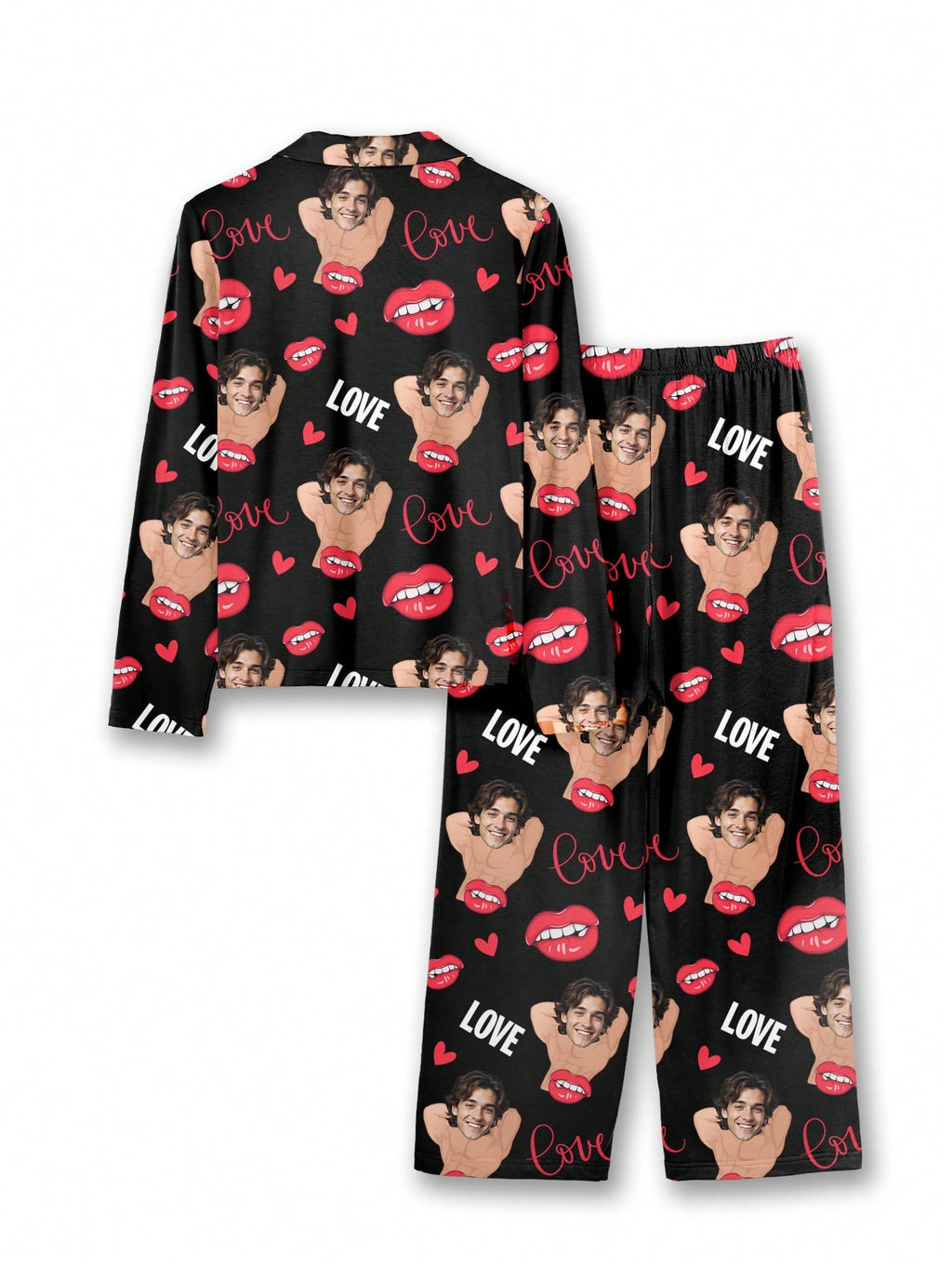 Custom Face Long Pajama Set – Men's (PM88)