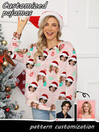 Custom Face Flannel Pajama Set – Women's (SY088)