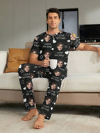 Custom Face Short Pajama Set – Men's (PM39)