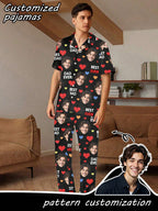 Custom Face Long Pajama Set – Men's (PM88)