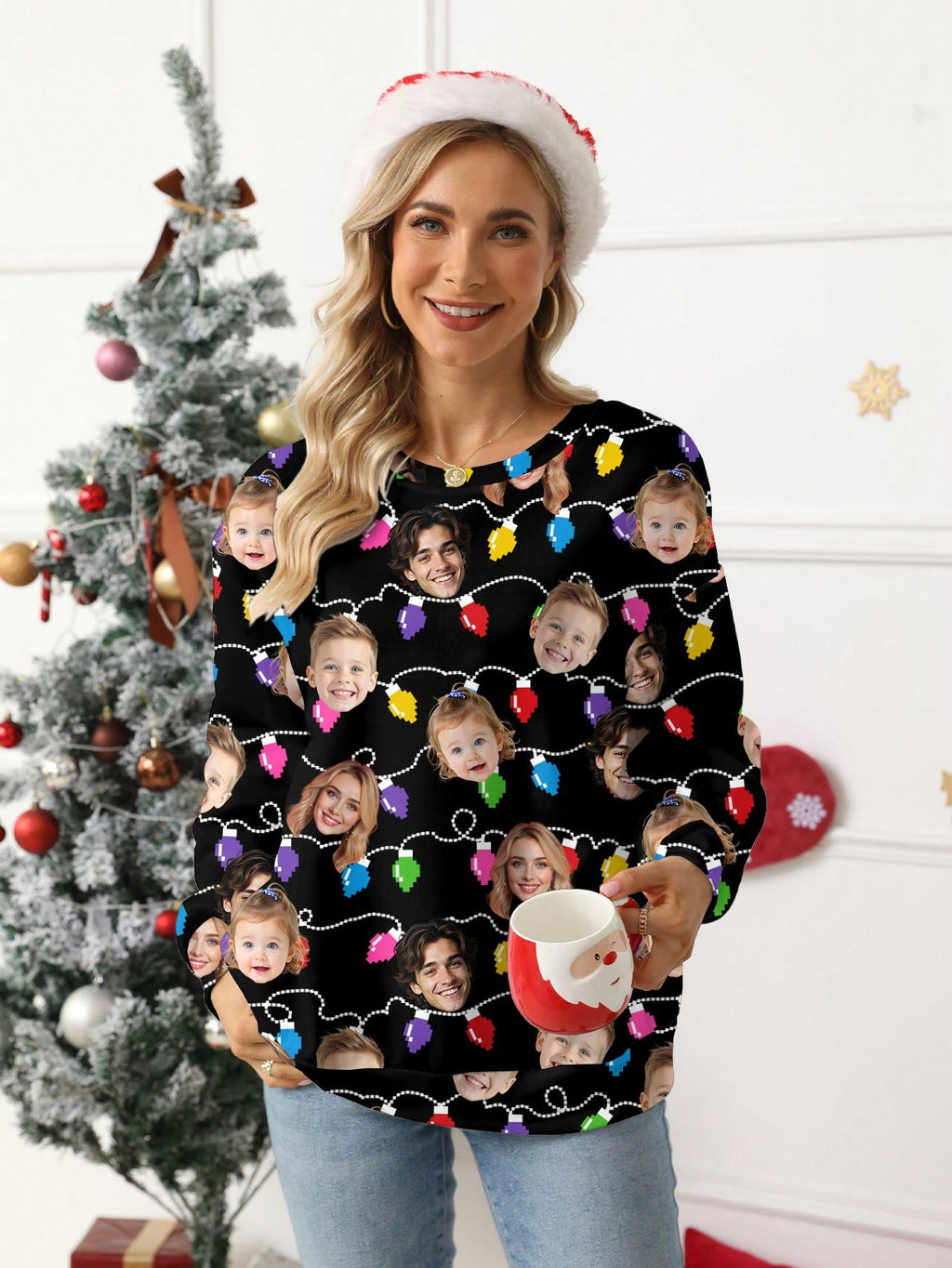 Custom Face Flannel Robe – Women's (SY048)