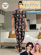 Custom Face Short Pajama Set – Men's (PM39)